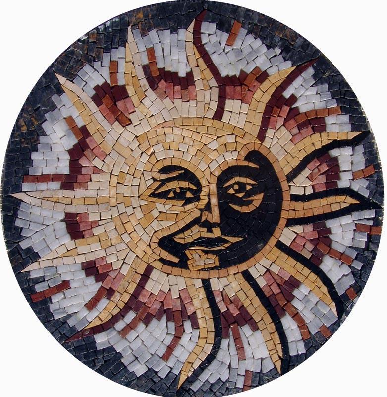 Sun Accent Mosaic Rondure - Shams II