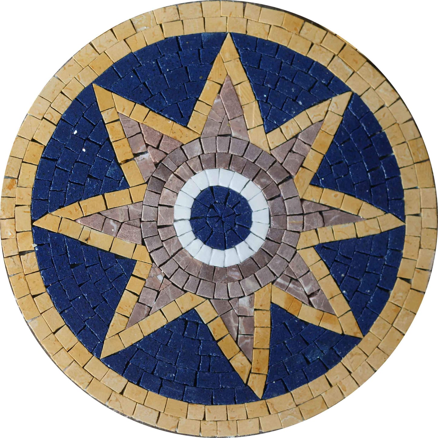 Marble Floral Medallion - Flower Eye