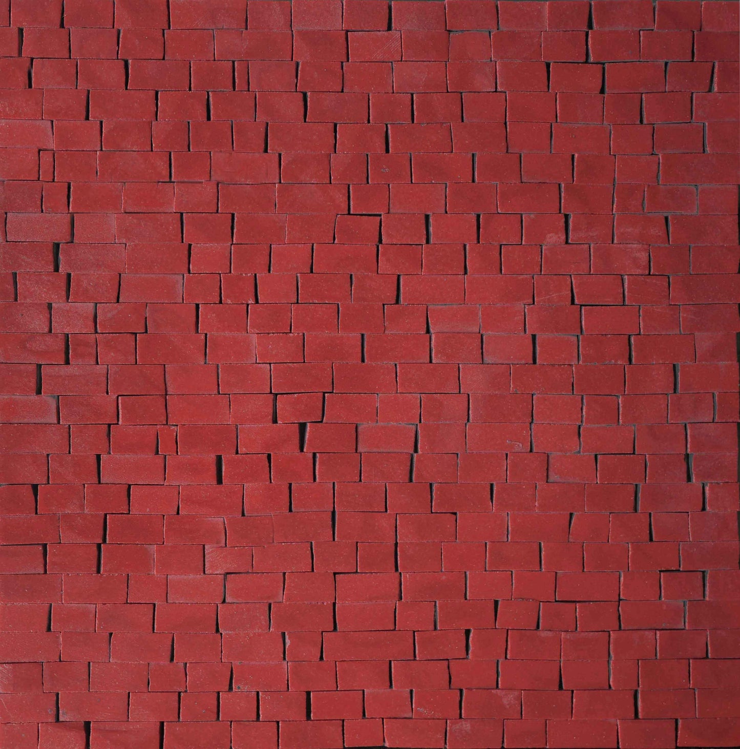 Quartz Mosaic Sheet - Rosso