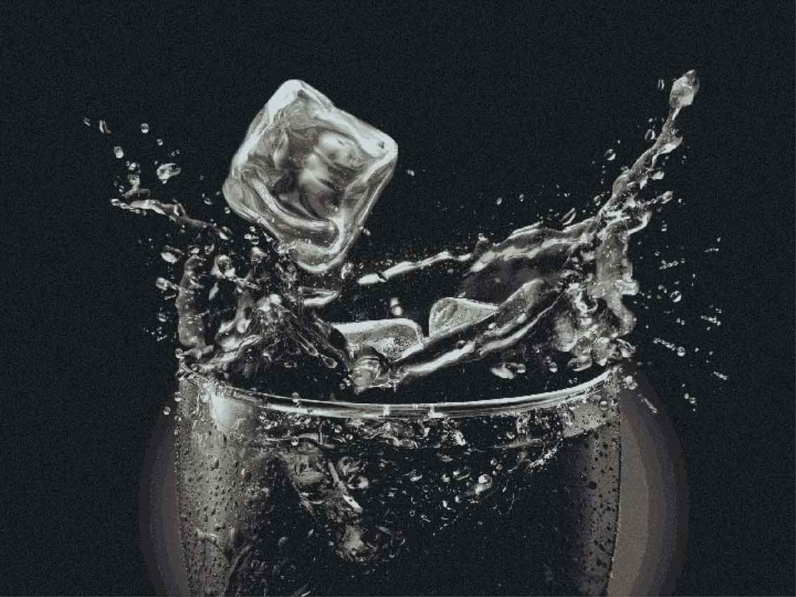 Iced Glass Pixels Mosaic