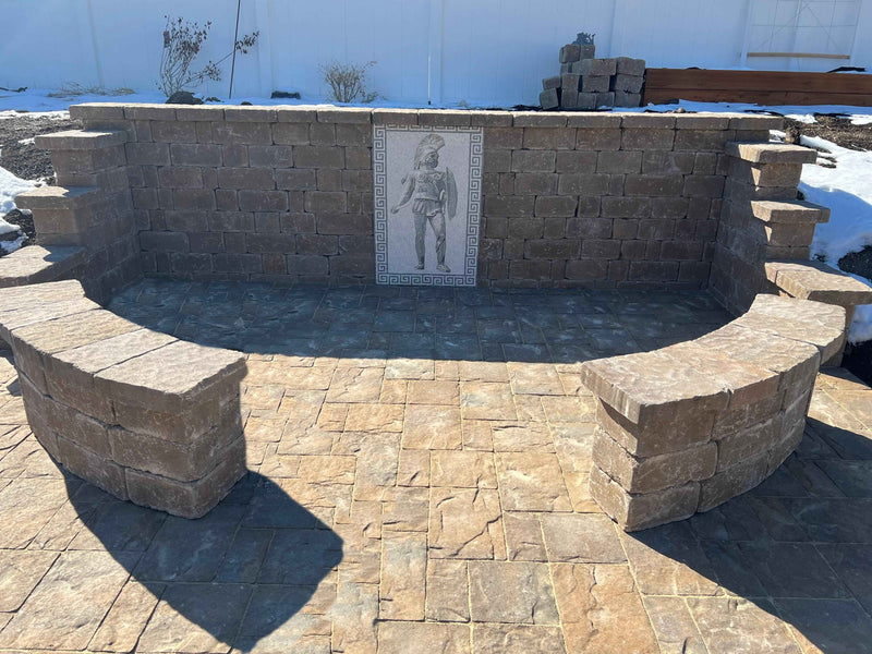 Mosaic Art - Roman Soldier with Spear