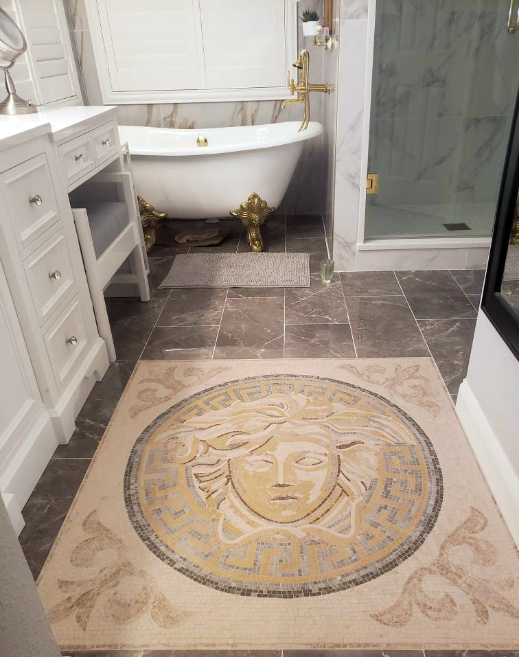 Versace Logo Mosaic Design