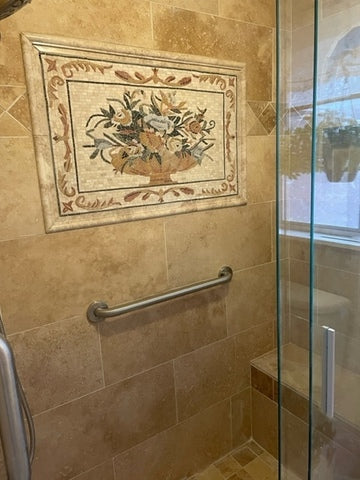 The Antique Flower Vase Mosaic