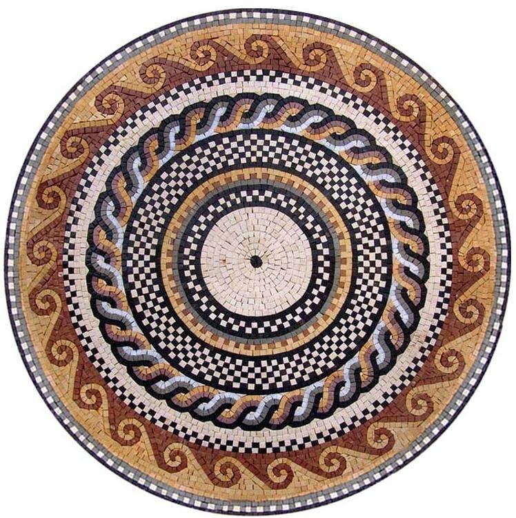 Roman Mosaic Art Medallion - Horatio II