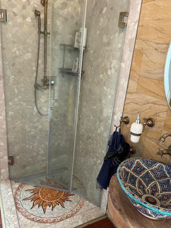 Sun and Waves Medallion - Scilla Mosaic