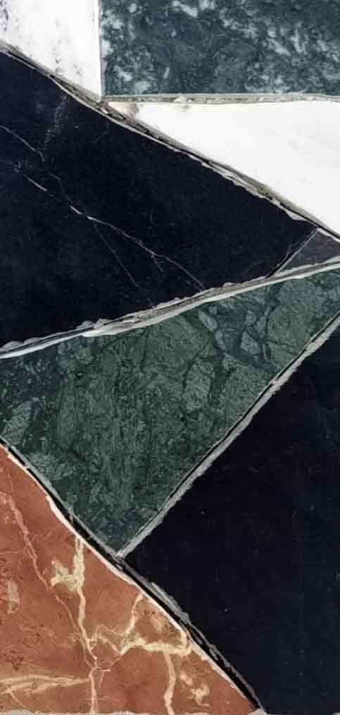 Geometric Feast: A Mosaic Floor for Discerning Diners