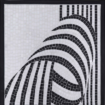 Swirl Monochrome Twins - Mosaic Tables