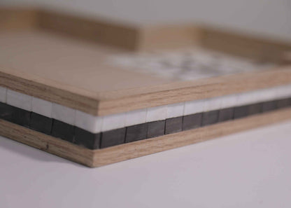Sun Mosaic Wooden Tray
