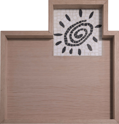 Sun Mosaic Wooden Tray