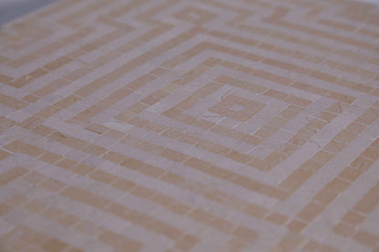 Square Maze Mosaic Table
