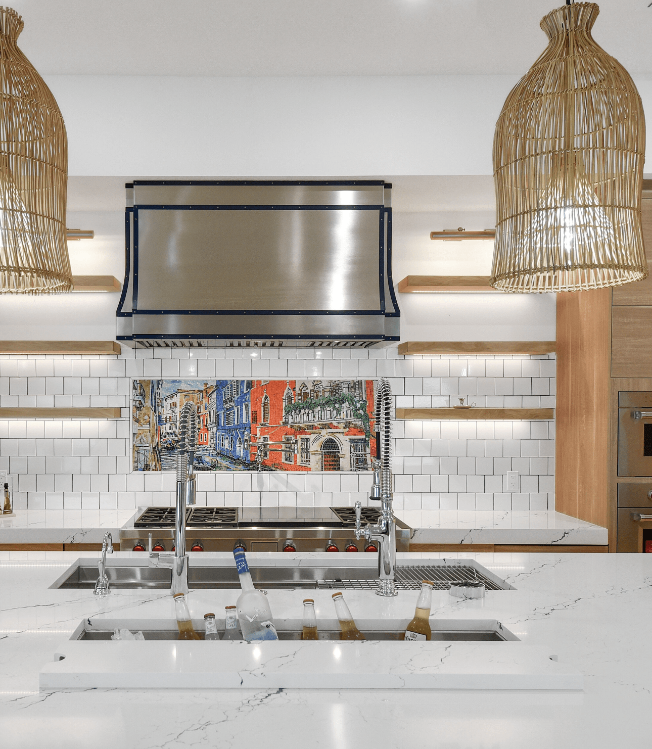 Venice Canal Glass Mosaic Art