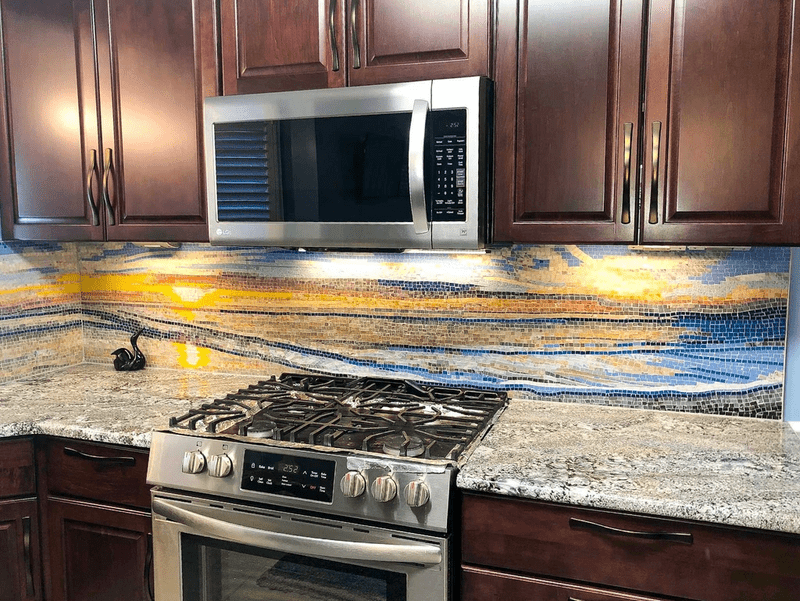 Landscape Mosaic - Sunset On The Shore