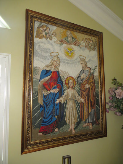 The Holy Family of Nazareth - Mosaic Art Icon