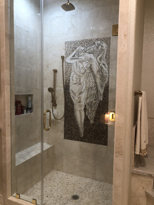 Nike Greek Goddess Stone - Mosaic Art