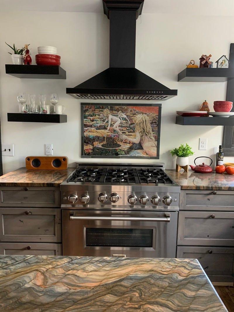 Mosaic Woman - Climbing