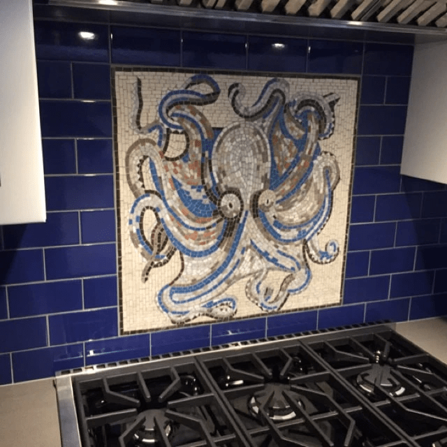 Colorful Octopus - Nautical Mosaic