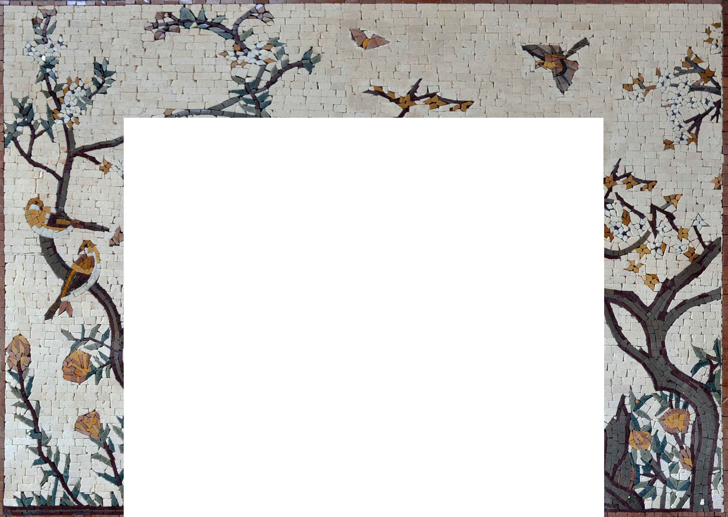 Mosaic Fireplace - Nature Art