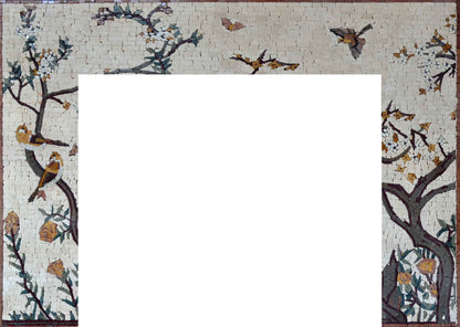 Mosaic Fireplace - Nature Art