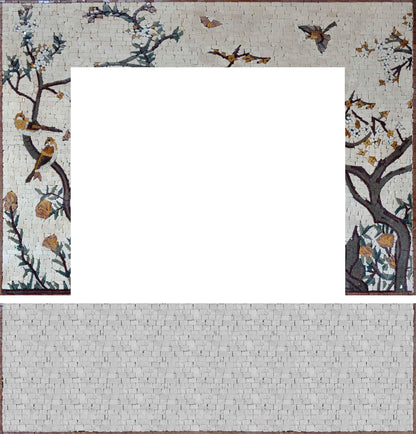 Mosaic Fireplace - Nature Art