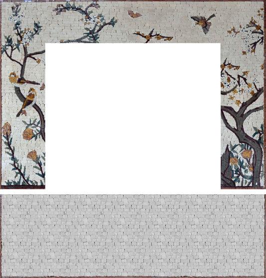 Mosaic Fireplace - Nature Art