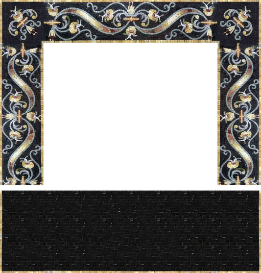 Modern Mosaic Fireplace - Royal Design