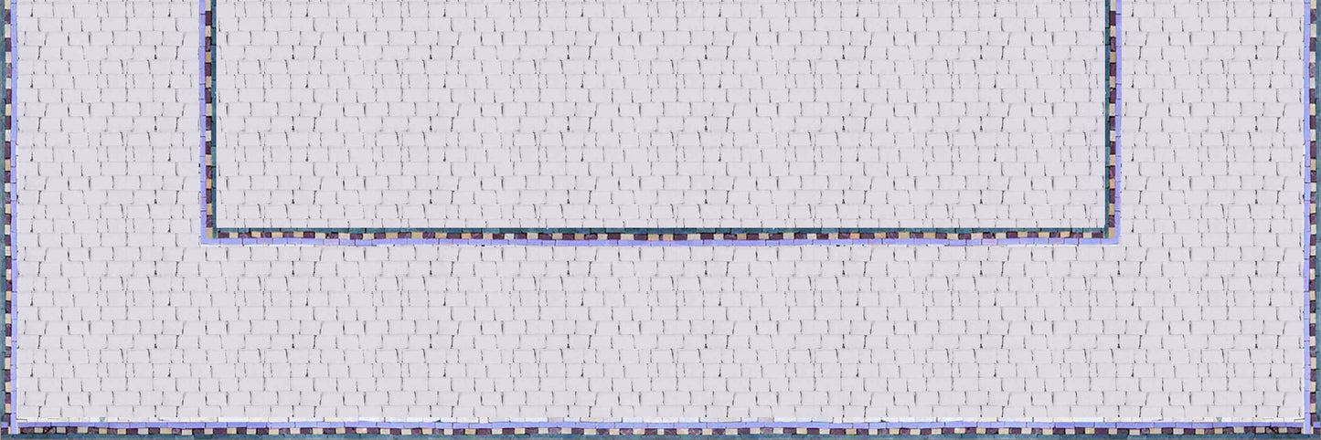 Geometric Pattern Mantel Mosaic