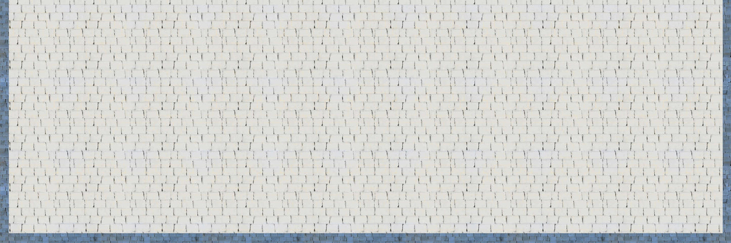 Mosaic Tile On Fireplace - Abstract Circle Patterns