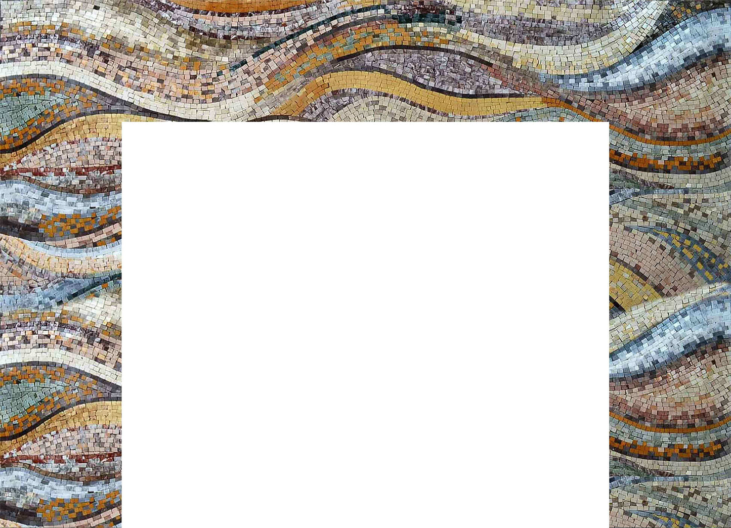 Mosaic Fireplace - Autumn Waves