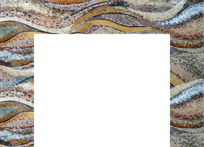 Mosaic Fireplace - Autumn Waves