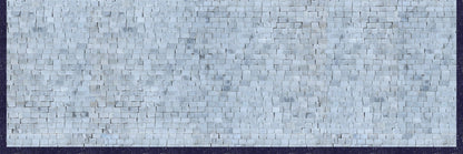 Colorful Pastel Waves Tile Mosaic Fireplace