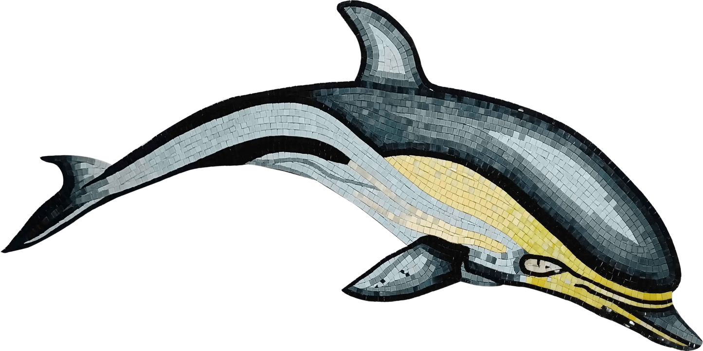 Glass Mosaic Art - The Dolphin