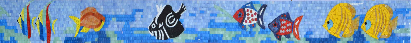 Shoal Of Fish - Mosaic Artwork