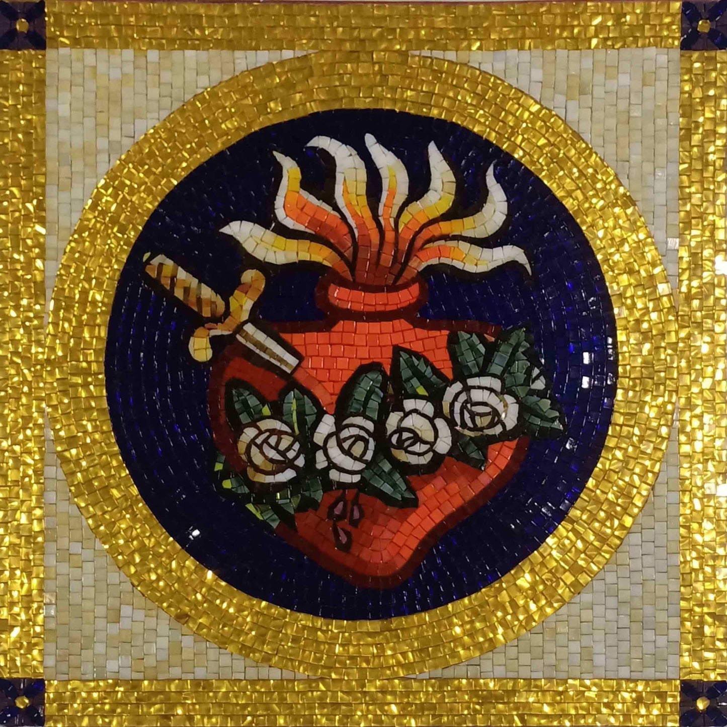 Glass Mosaic Art - Sacred Heart