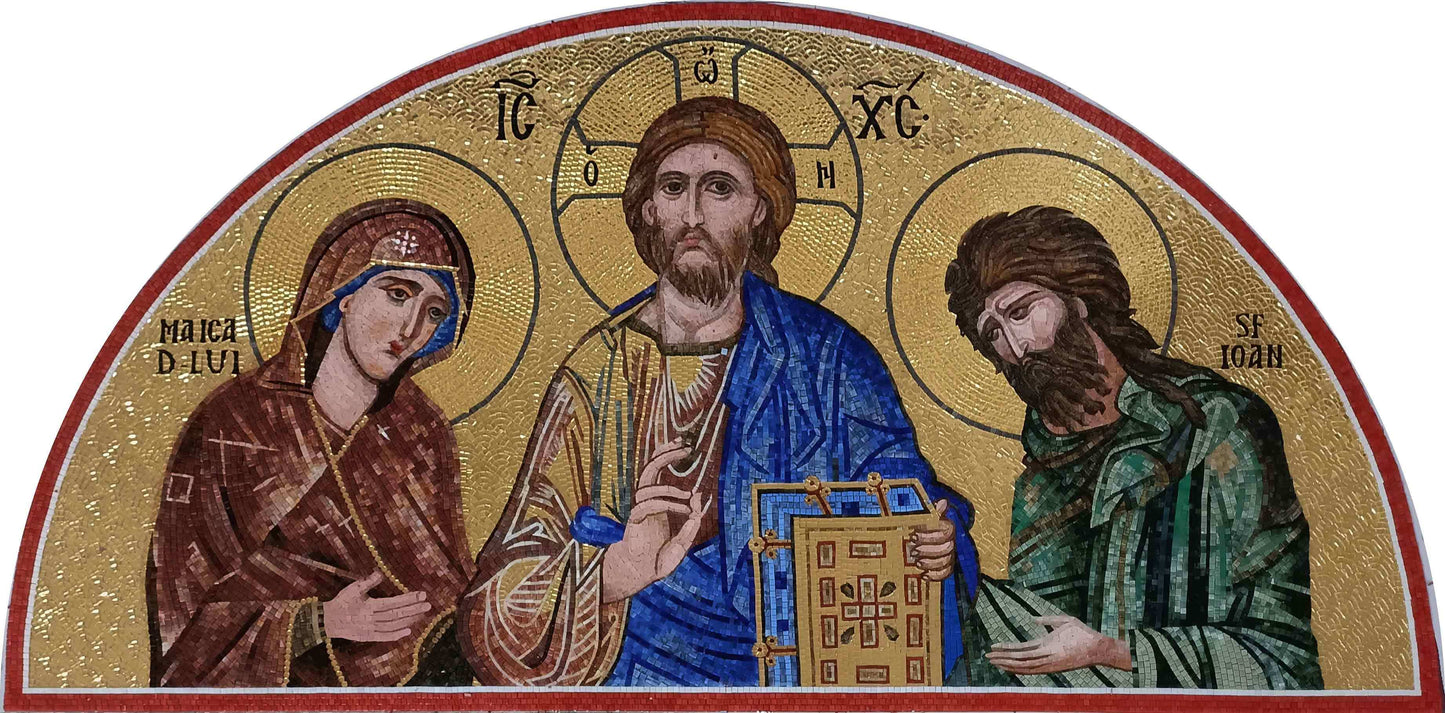 Deesis Mosaic Glass Artwork