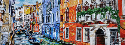Venice Canal Glass Mosaic Art
