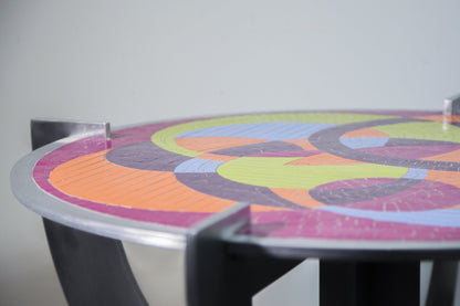 Circular Madness - Geometric Mosaic Table
