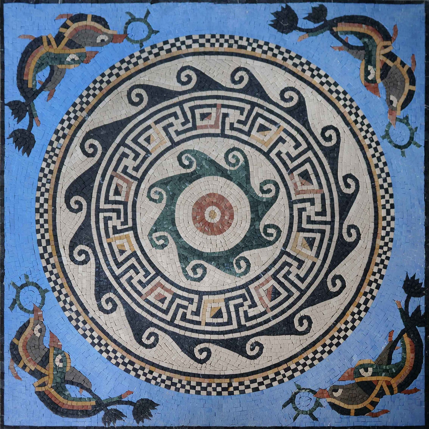 Mosaic Mural - Archaic Fish