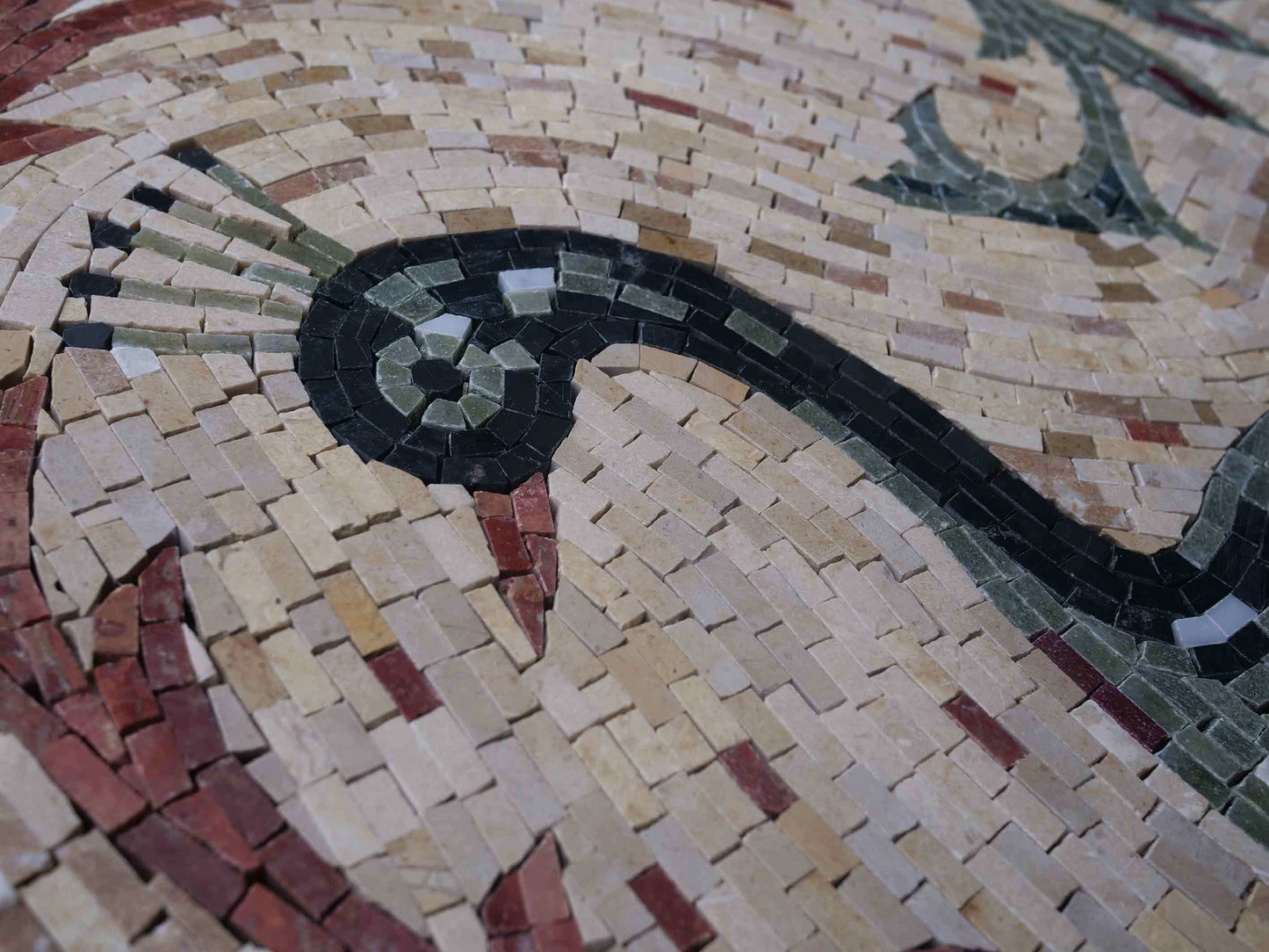 Mosaic Tile Art - Peacock Love