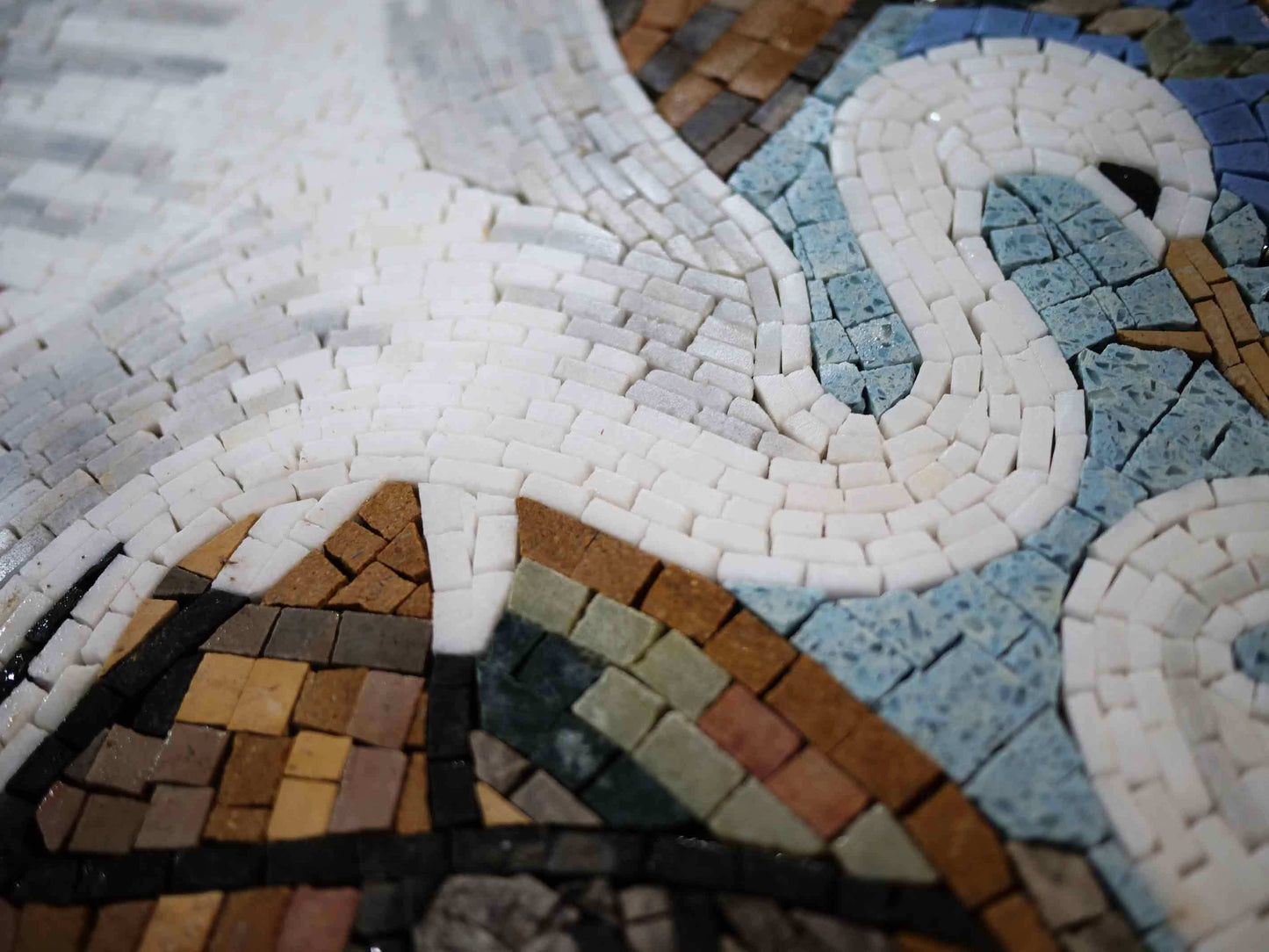 Mosaic Wall - Love Herons