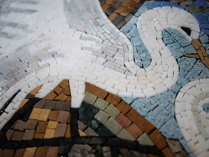 Mosaic Wall - Love Herons