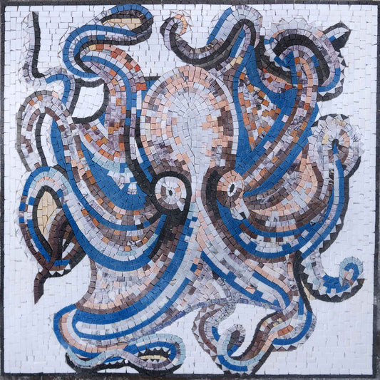 Colorful Octopus - Nautical Mosaic