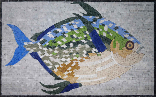 Moonfish Opah - Fish Mosaic Artwork