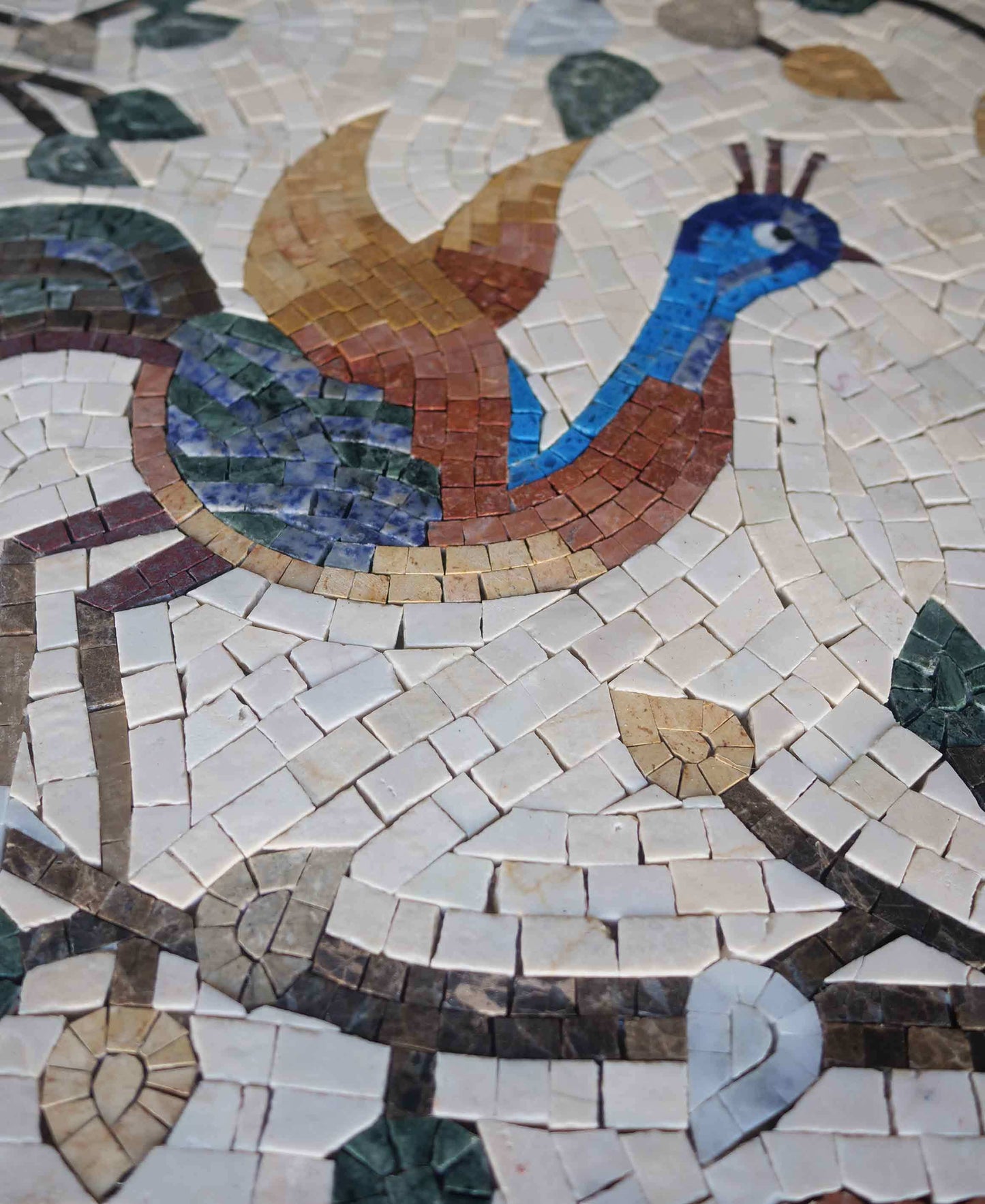 Bird Mosaic Art - The Lonely Peacock
