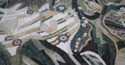 Bale of Sea Turtles Nautical Mosaic Artwork