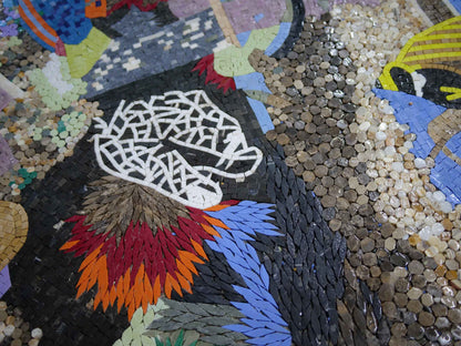 Marine Life Creatures Tile Art