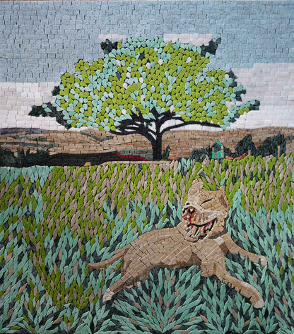 Bulldog Art - Animal Mosaic