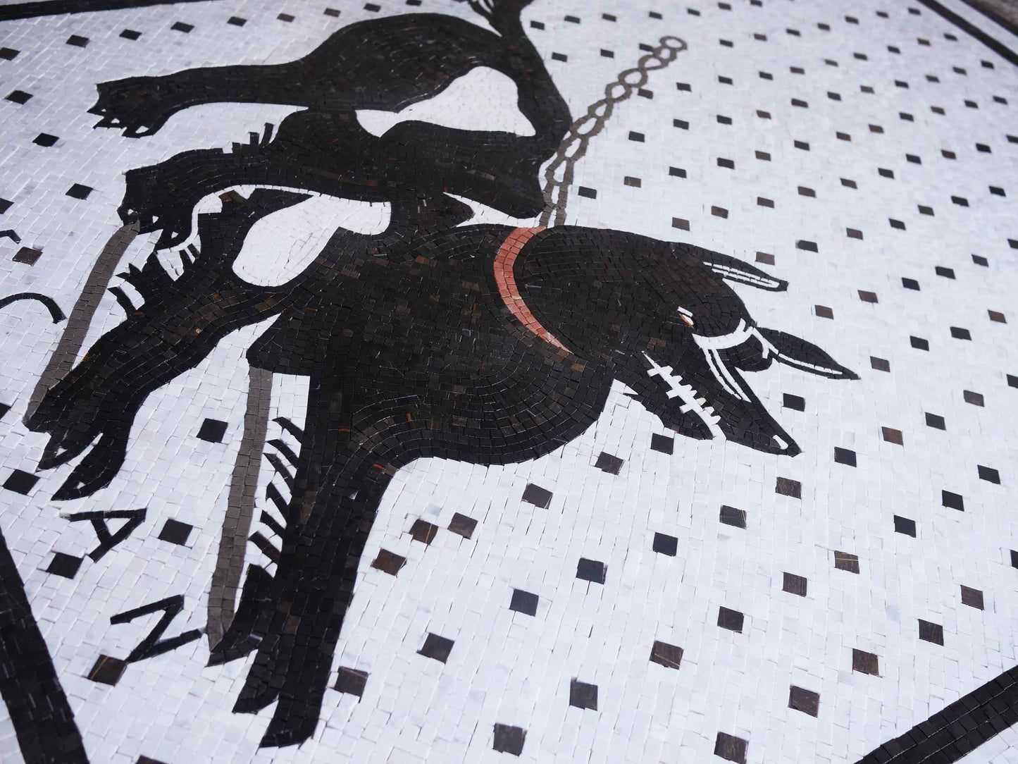 Beware the Dog Mosaic Wall Art