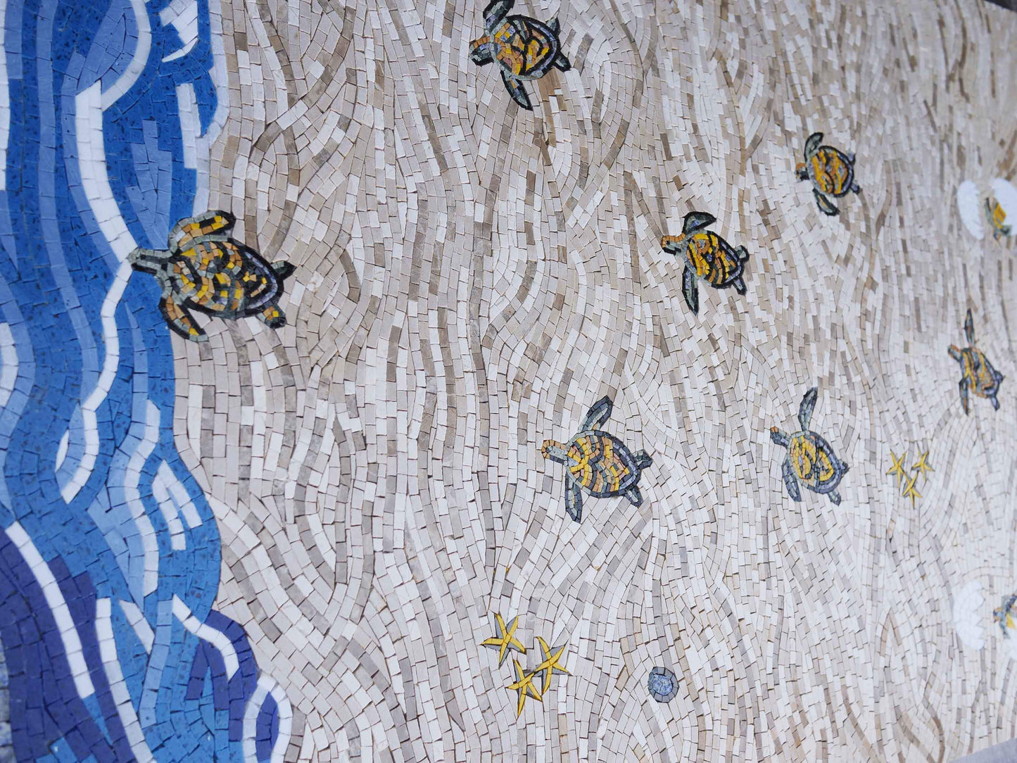 Hatching of Sea Turtles Mosaic