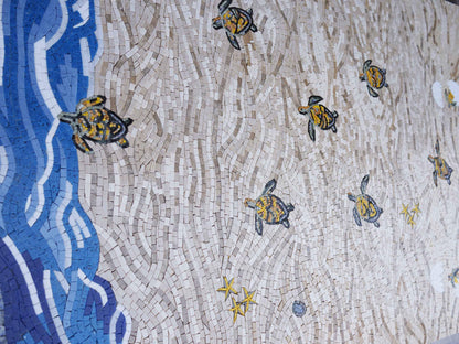 Hatching of Sea Turtles Mosaic