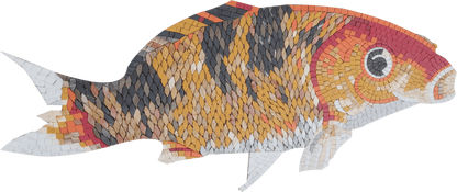 Mutton Snapper Fish Mosaic Art
